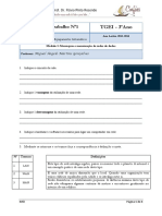 Ficha de Trabalho Nº1: Tgei - 3ºano