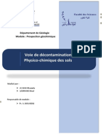 ACHAR KHAOULA HIND LAMRANI Décontamination Physico-Chimique Des Sols