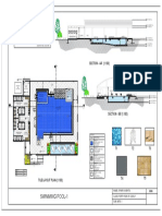 Swimming Pool-1: SECTION - AA' (1:100)