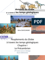 1 - Peuplements Du Globe Précambrien