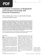 Corporate Governance in Bangladesh Link Between Ownership and Financial Performance