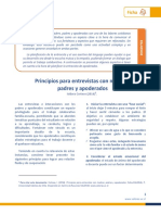 Principios para Entrevistas Con Madres Padres y Apoderados 2018