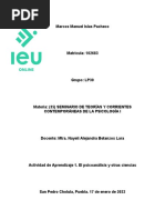 Actividad de Aprendizaje 1. El Psicoanálisis y Otras Ciencias