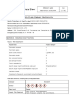 Material Safety Data Sheet: Section 1. Chemical Product and Company Identification