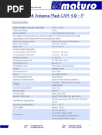 Compact Antenna Mast CAM 4.0 - P: Technical Data