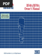 BF40A - BF50A Owner's Manual