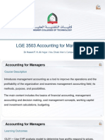 CLO 3 - LGE 3503 Accounting For Managers