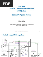 ECE 338 Parallel Computer Architecture Spring 2022: Basic MIPS Pipeline Review