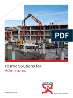 Fosroc Solutions For: Admixtures