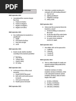 Past and Recent Rme Board Exam Questions