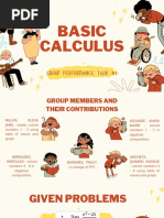 Basic Calculus: Group Performance Task #1