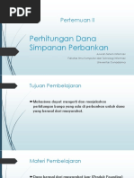 Pertemuan II. Perhitungan Dana Simpanan Perbankan