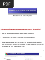 Codificación Del Instrumento de Medición