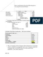 Purchase Consideration Numericals