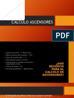 Calculo de Ascensores