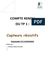 TP1 Capteurs Résistifs