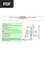 Cruzadinha Matemática - 12