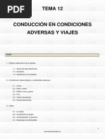 Conduccion en Condiciones Adversas y Preparacion de Viajes