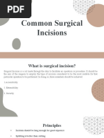 Common Surgical Incisions