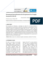 Determinación Espectrofotométrica de Cu (II) - NH3