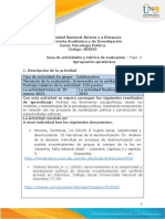 Guía de Actividades y Rúbrica de Evaluación - Unidad 2 - Fase 2 - Apropiación Epistémica