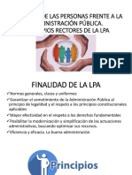 Principios Rectores de La LPA