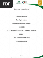 Act 1.2 - Hernández - Vásquez - Mapa Mental "Currículo y Momentos Didácticos"