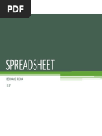 Introduction To Spreadsheet