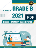 RBI Question Paper and Analysis 2021