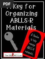 Akeyfor Organizing Ablls-R Materials