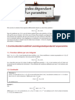 Intégrales Dépendants D'un Paramètre