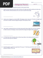 Pythagorean Theorem: Score: Name