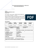 Reporte de Novedad de Movilidad en La Misma Eps. Trabajador Dependiente