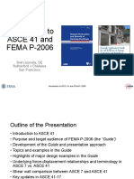 Introduction To ASCE 41 and FEMA P-2006: Bret Lizundia, SE Rutherford + Chekene San Francisco