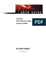 FortiGate PPTP VPN User Guide Version 3.0 MR5