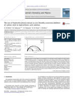 Materials Chemistry and Physics: A. El Bribri, M. Tabyaoui, B. Tabyaoui, H. El Attari, F. Bentiss