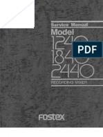 Fostex 1240 Service Manual