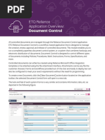 ETQ Reliance Application Overview - Document Control