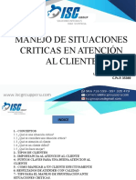 Manejo de Situacion Criticas y Atencion Al Cliente