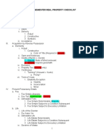 1st Semester Real Property Student Class Outline