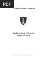 Reglamento de Evaluacion y Promocion Escolar 2020 Colegio Salesiano de Concepcion 4