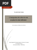 L'intégration Du Refus de Soins Au Plan de Soins Infirmiers Travail de Fin D'études