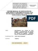 Informe Mensual de Saneamiento