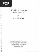 Copen Acupuncture - Radionic Equipment Rate Sheets