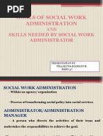 Goals of Social Work Administration