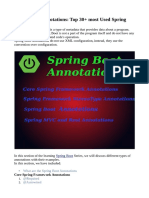 Spring Boot Annotations: Top 30+ Most Used Spring Annotations