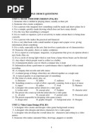 Part I: 50 Multiple Choice Questions Unit 1: Music Industry Design (P16, B3)