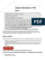 International Graduate Admissions - YSU