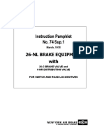 Instruction Pamphlet No. 74 Sup.1: 26-Nl Brake Equipment With