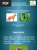 Composicion Del Cuerpo Animal 2011